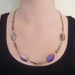 Iridescent Purple Crystal Necklace