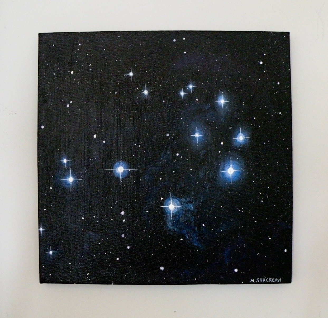 Pleiades outer space painting