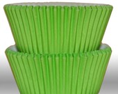 Solid Lime Green GREASEPROOF Baking Cups Cupcake Liners - Quantity 50 Il_170x135