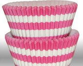 Rugby Stripe Pink GREASEPROOF Baking Cups Cupcake Liners - Quantity 50 Il_170x135