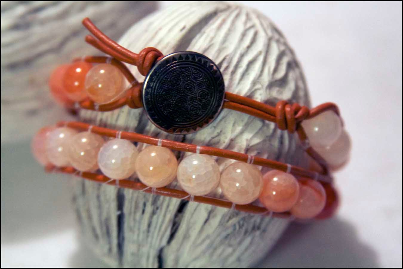 Sienna Crackle Wrap Bracelet in Chan Luu Style