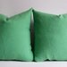 Sukan / 1 Linen Pillow Cover Green - Decorative Throw Pillow Cover - Cushion Cover - Euro Shams - Linen Cushion - 26 x 26 Pillow