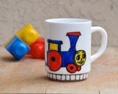 Personalized Children's Mug - Custom Boy Name Cup - Train mug - Made to Order