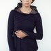 hoodie shirt - dark purple - lamellar piping