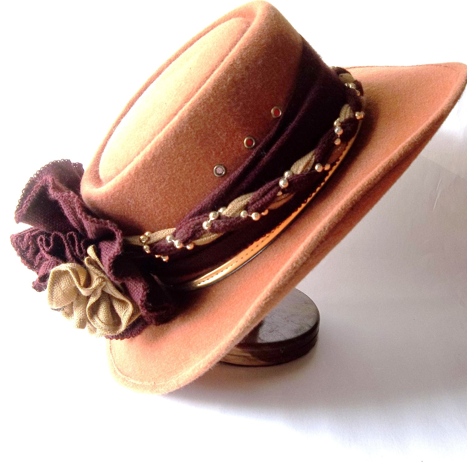 Lilly Bell. Vintage Ladies Western Riding Hat. by ShabbyPeonie