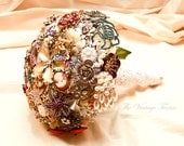 Deposit on a Custom Bridal Vintage Brooch Bouquet