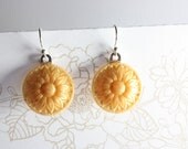 Sunflower Resin Earrings by Cat Padilla, Ready to Ship