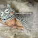 Cuddle Critter Cape Set - Hippo- Newborn Photography Prop - boy or girl version