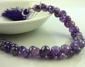 Stunning mystic pearl amethyst faceted onion briolettes 5-6mm set of 6