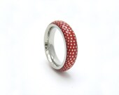 stainless steel and resin toadstool ring