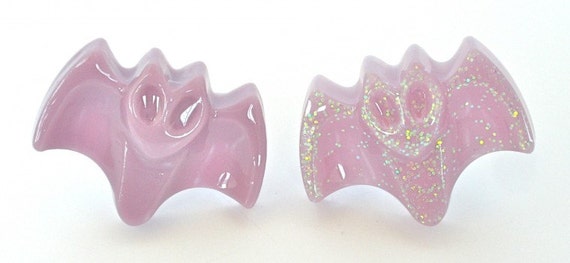Resin Lavender Bat Rings - NocturneQueen