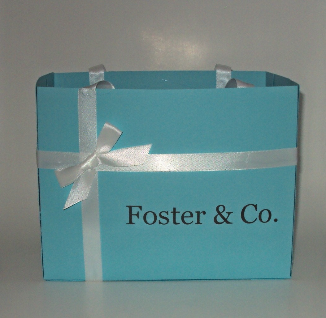 tiffany inspired gift bags