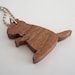 Groundhog Necklace Woodchuck Walnut Hand Cut Wood Animal Pendant Scroll Saw