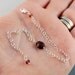 Genuine Garnet Bracelet January Birthstone Child Children Girl Genuine AAA Cranberry Red Gemstone Wire Wrapped Sterling Silver Jewelry