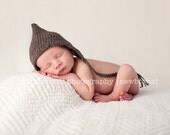Simple Knit Hood Pattern - PDF PATTERN - baby bonnet pattern - photo prop pattern