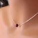 Choker Necklace Real Freshwater Pearl Dark Burgundy Mulberry Autumn Fall Sterling Silver Jewelry Complimentary Shipping