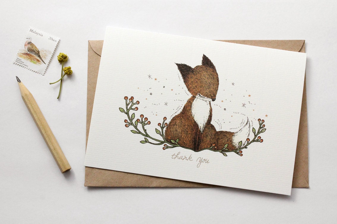 Thank You, Fox - Greeting Card