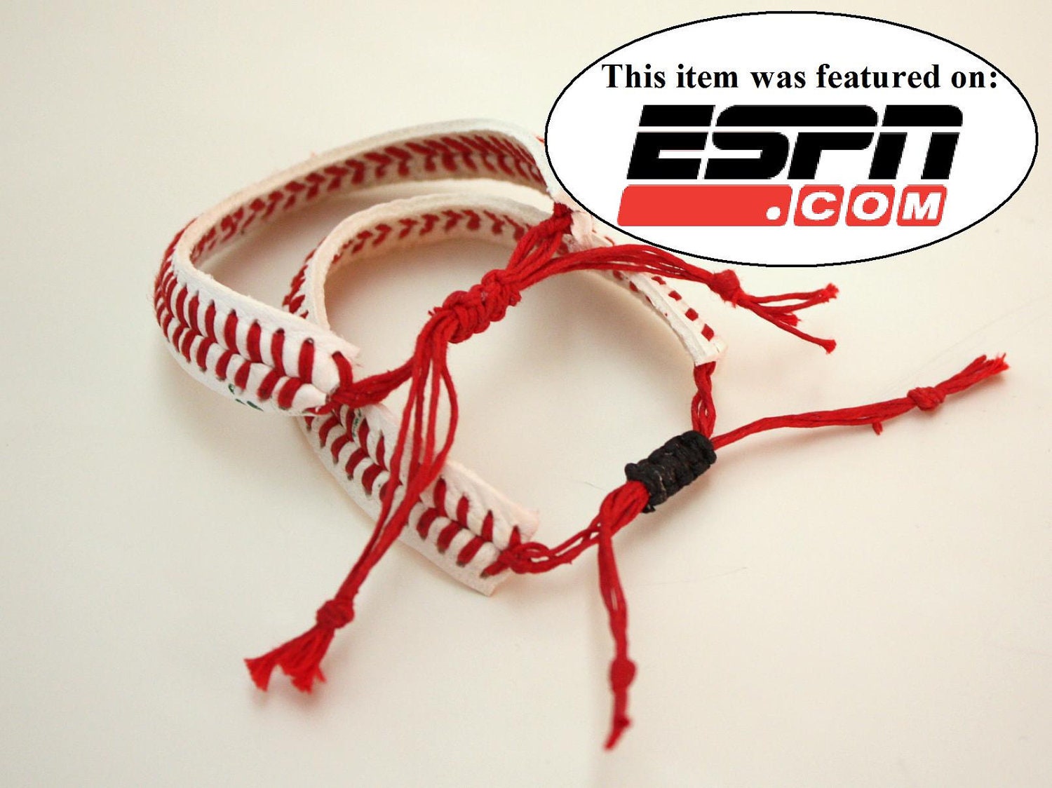 THE ORIGINAL Baseball Bracelet - sliding knot