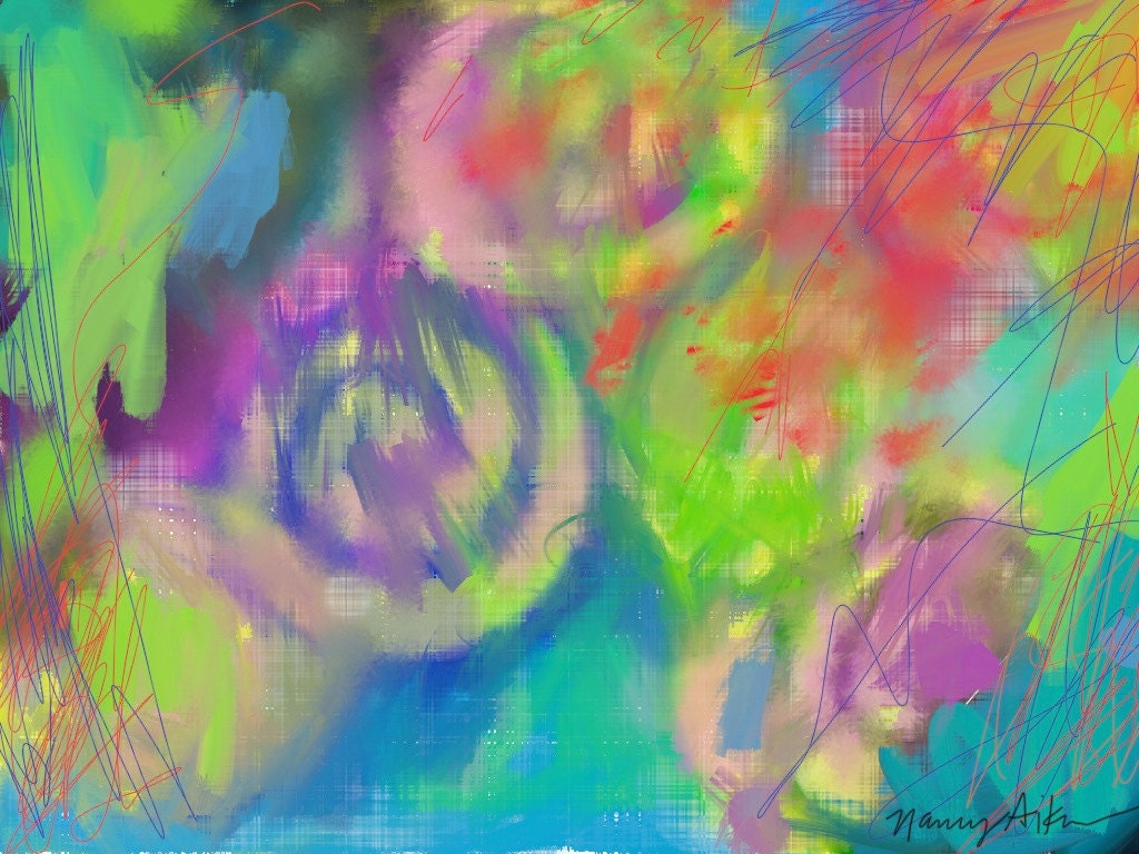 March Swirls on Canvas