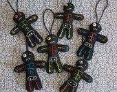 Day of the Dead  SUGAR SKELLY Ornament, Hand Embroidered Skeleton