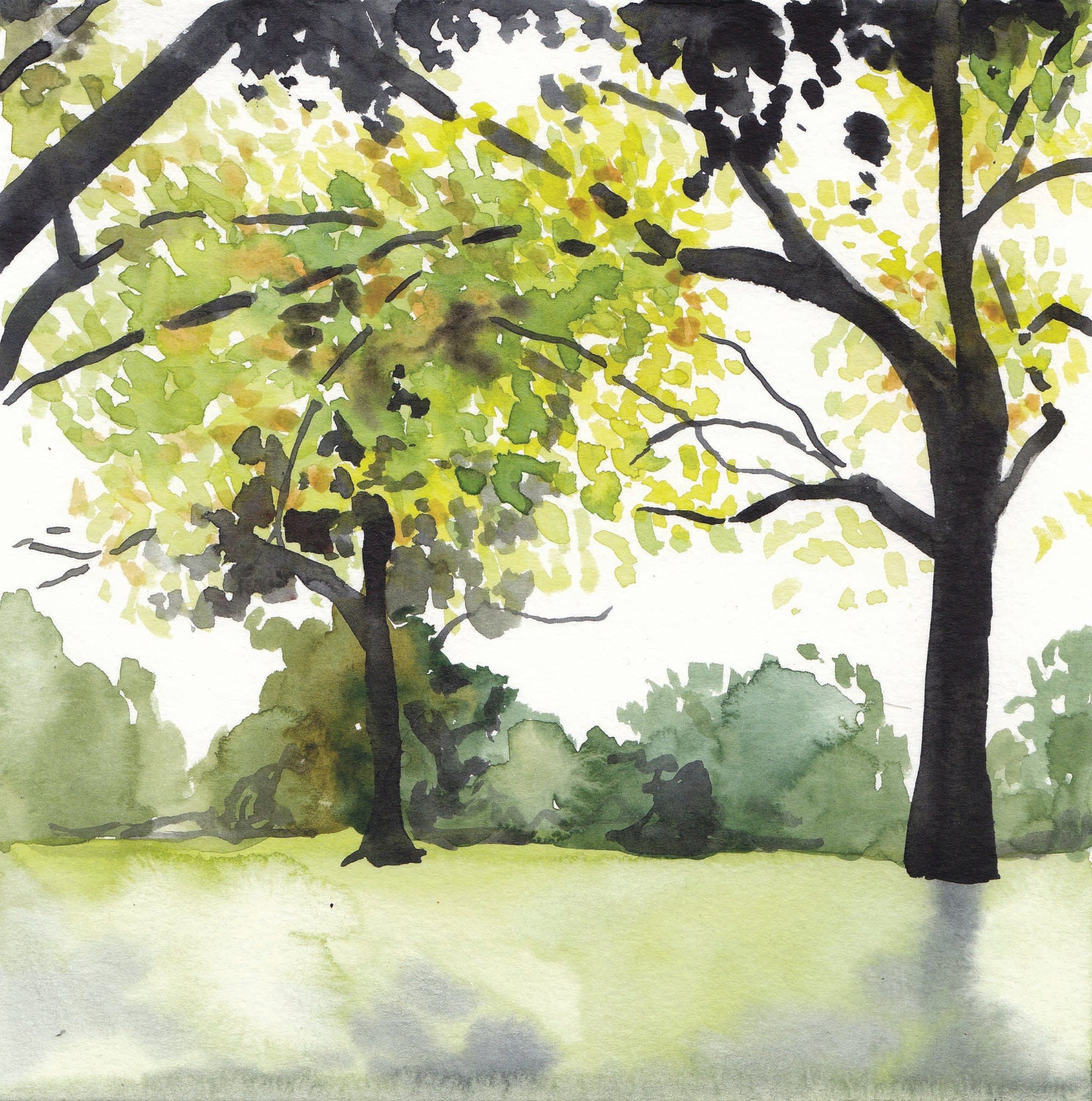 Gorgeous Tree Watercolor Painting Print