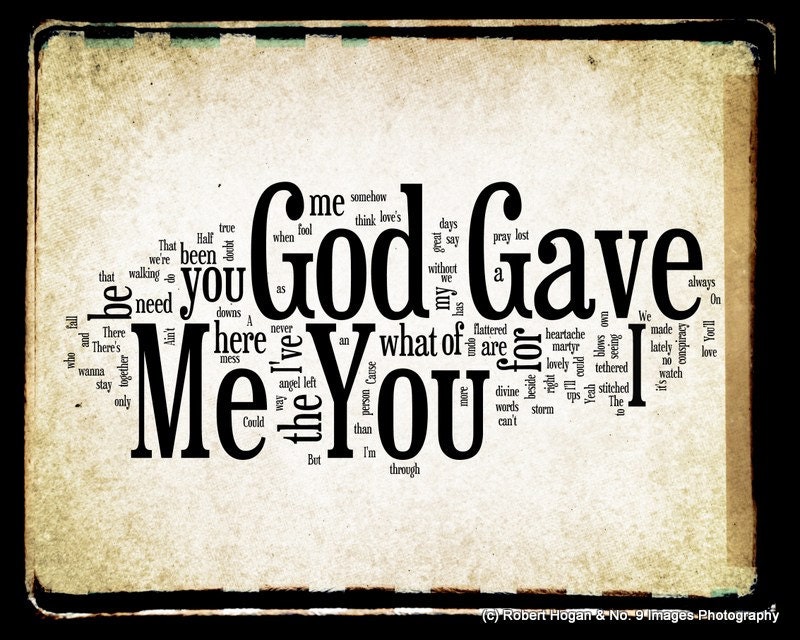 god gave me you lyrics