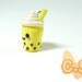 Kawaii - Boba - Bubble Tea Charm - Yellow