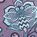 54" VOILE- Brids and Bees Collection for FreeSpirit by Tula Pink- LAST YARD of Bees Knees in Lapis