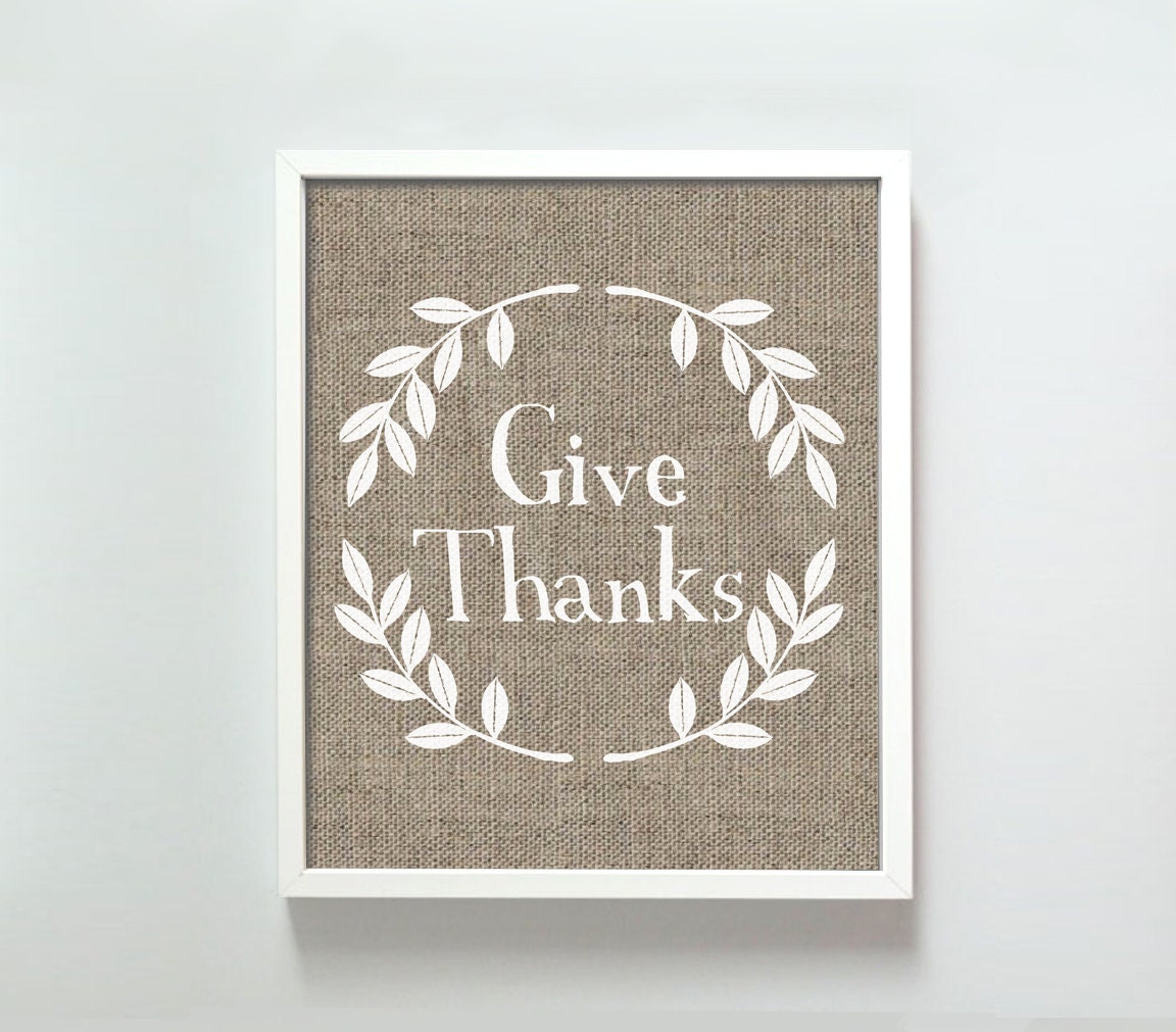 11x14 Give Thanks print