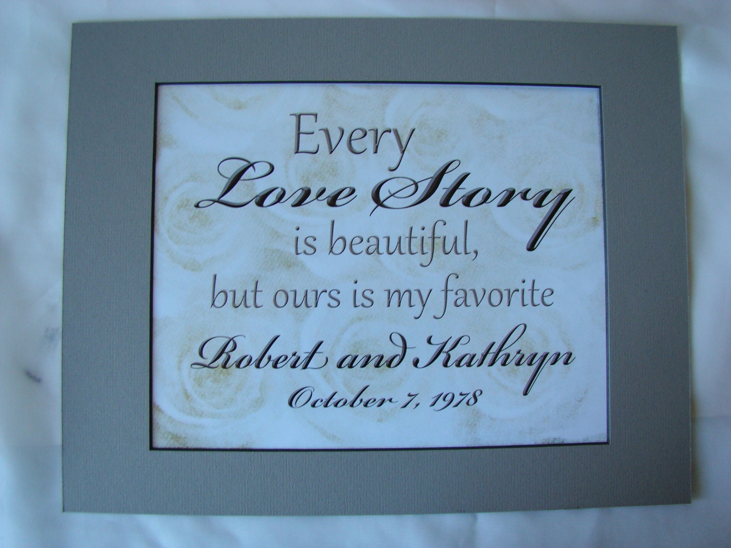 Wedding Gift - Anniversary Gift - Names and Date - Personalized Verse - wall art