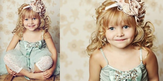 Pocket Full of Posies vintage inspired headband by Cozette Couture