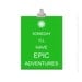 Kids Wall Art - Children's Art Print Poster,  8x10 Print, Grassy Green, Adventures, Sun, Epic, Spring, Someday I'll Have Epic Adventures
