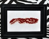 Bacon Framed Cross Stitch