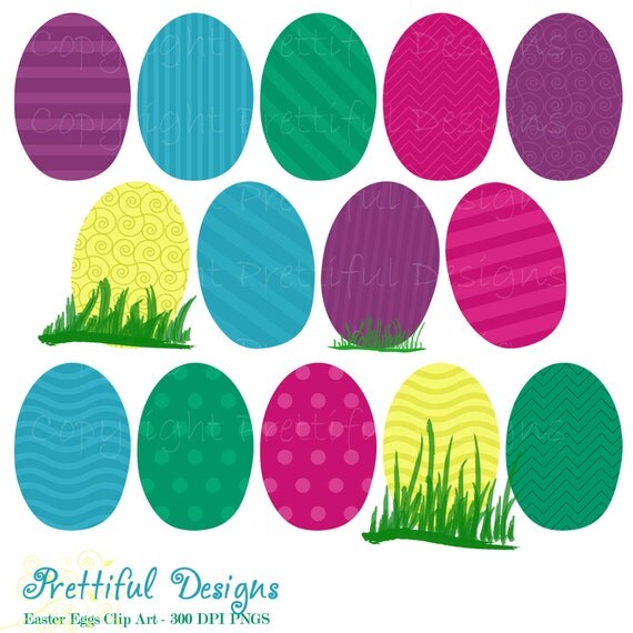 50% OFF SALE Easter Eggs Clip Art - Personal or Commercial Use - Peeps (493) Il_570xn
