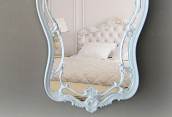 Hollywood Regency Hour Glass Mirror, Shabby Chic Mirror