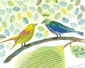 Ketubah Signing Tree - Love Birds
