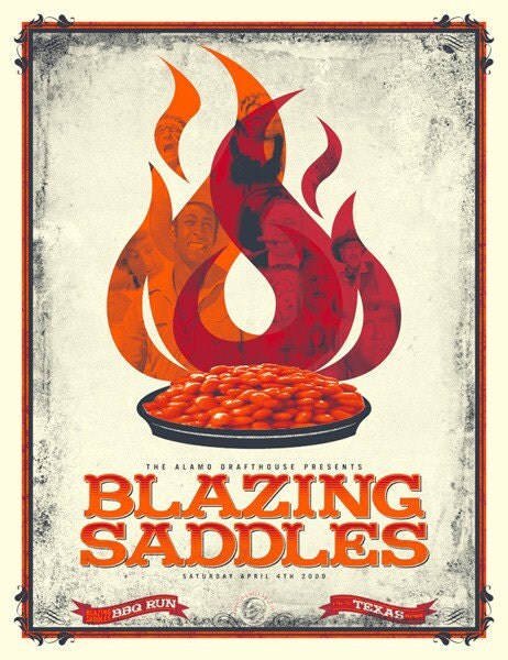 Blazing Saddles poster Alamo Drafthouse
