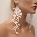 Wisteria ivory lace earrings