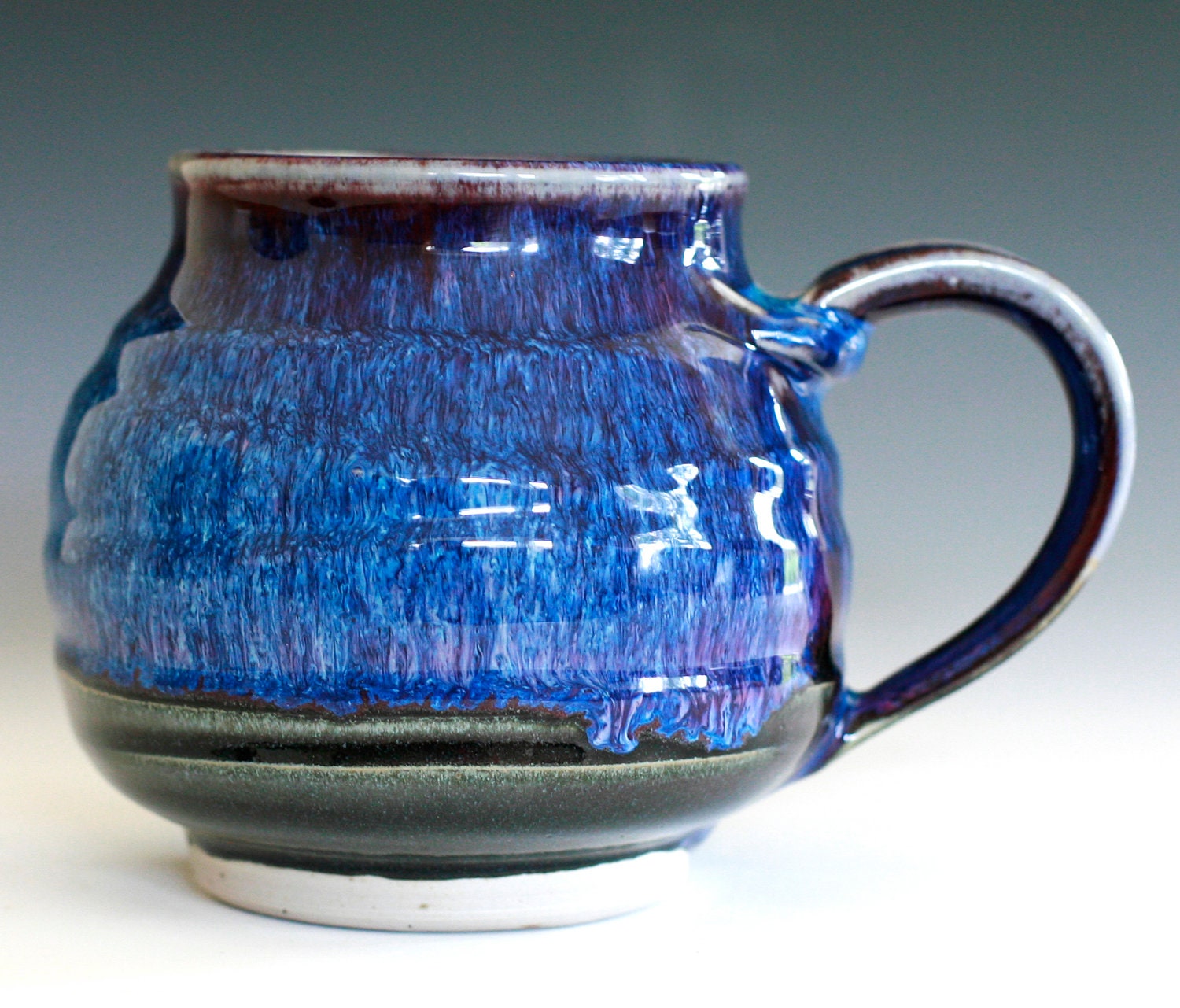 Large Coffee Mug, handmade ceramic cup, ceramic stoneware mug, holds 22 oz