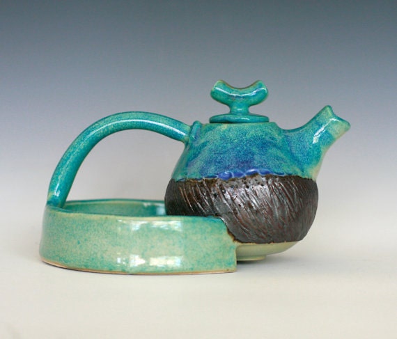 Morning Sun Teapot, Handmade Porcelain Teapot