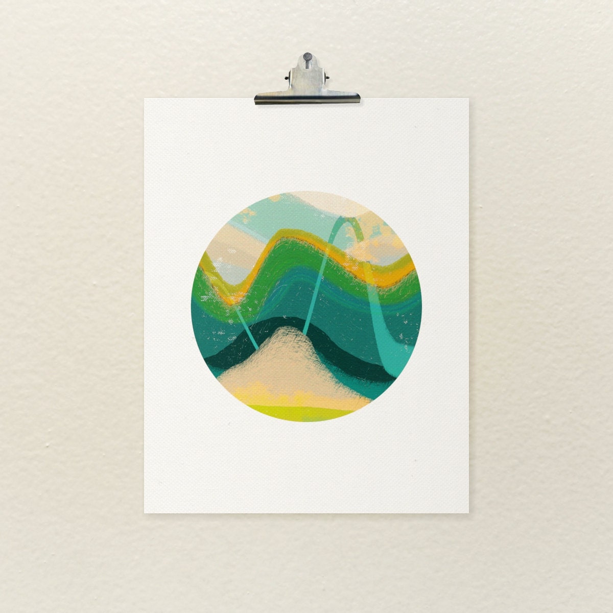LOMO Shooter No.2 / Minimalist Art Poster, Abstract Art Print, Modern Landscape, Colorful Art Print, Digital Print, Giclee, Wall Art