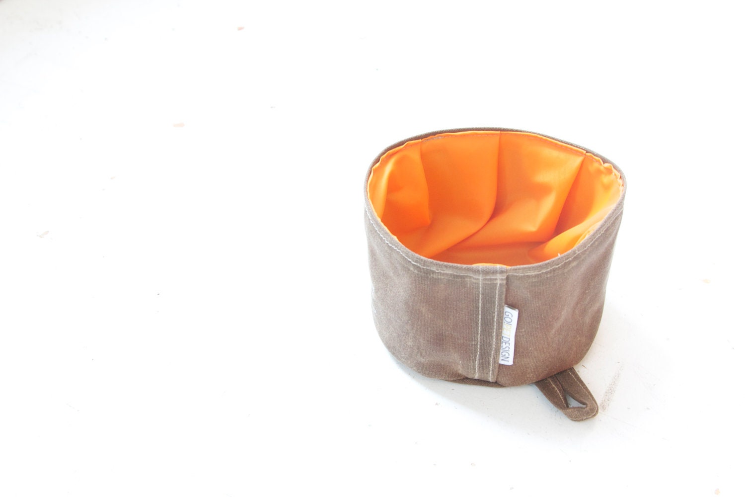 dark tan FIELD SINK US Made Waxed Cotton Duck  Bowl