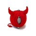 Knit tea cosy red devil horns Halloween novelty tea cozy unique unusual cozies Made to Order
