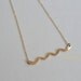 Handmade Chevron necklace Gold Fill