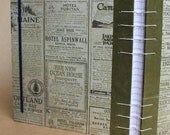 Handstitched Journal - Vintage Travel Ads