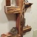 live edge wall shelf