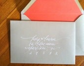 Calligraphy--White Ink