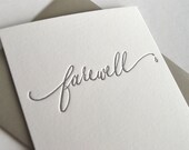 Letterpress Card-Farewell