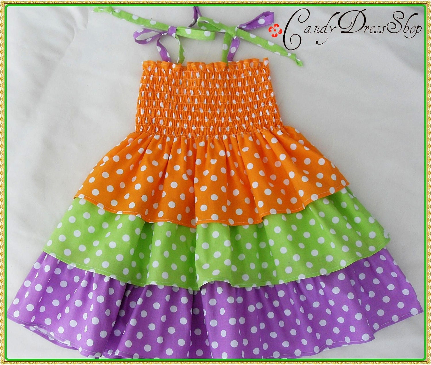 Spring and summer dress for little girls-Size 3T-4T(Available in size 6 month to 6 years) toddlers  for baby girls photo prop