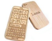 Baby toy teether Phone toy iphone personalized cell phone wood teething